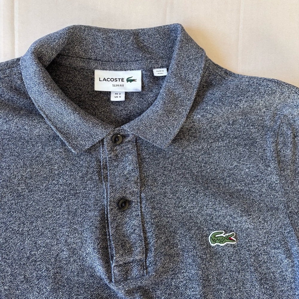 Lacoste Polo Shirt
Grey Men's Slim Fit Piqué Polo - Picture 5 of 10